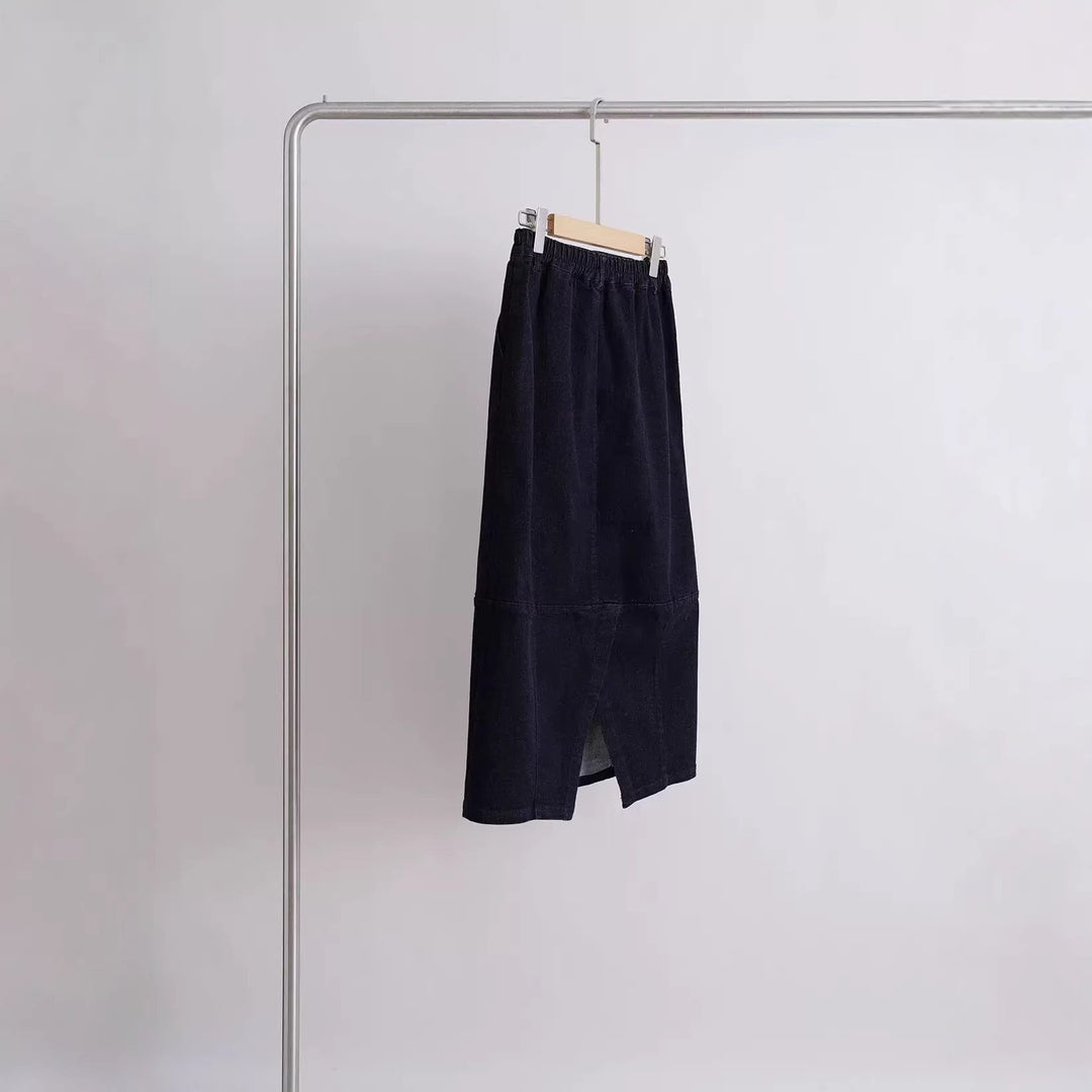 Damen Figurnaher Denimrock Drune