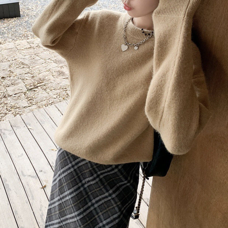 Damen Bequemer Strickpullover mit Oversized-Schnitt Drune