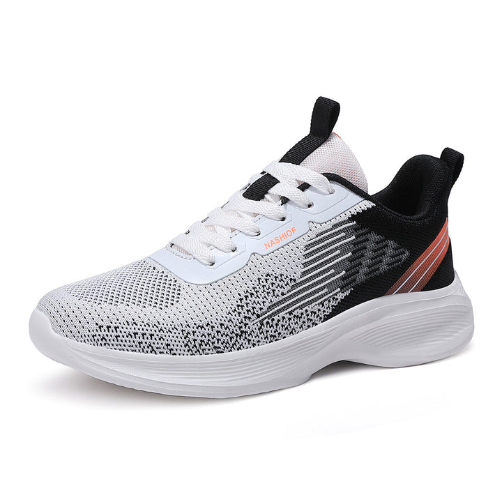 Damen nan federleichte Strick-Walking-Sneaker mit anatomischer Abrollsohle und ultraweicher Komfortinnensohle Drune