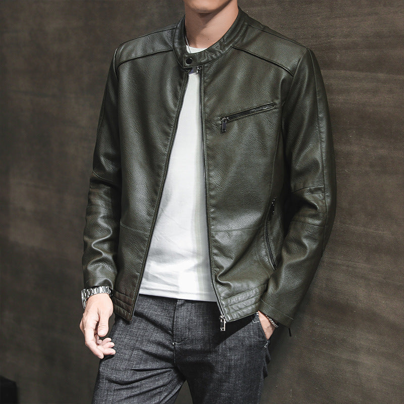 Herren Modische Kunstlederjacke Drune 1788321727