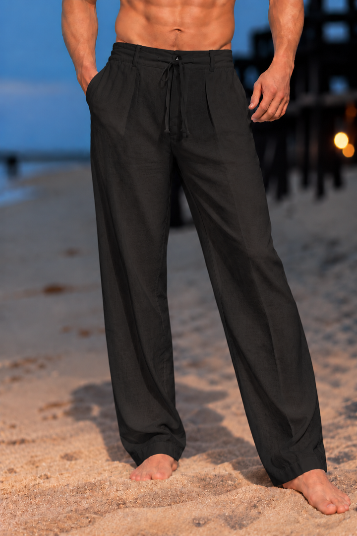 Herren elegante Chinohose mit lockerer Passform Drune