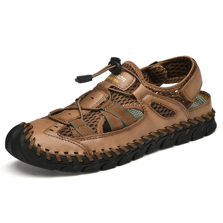 Herren Wasserdichte und atmungsaktive Outdoor-Sandalen mit flexiblem Kordelzug Drune