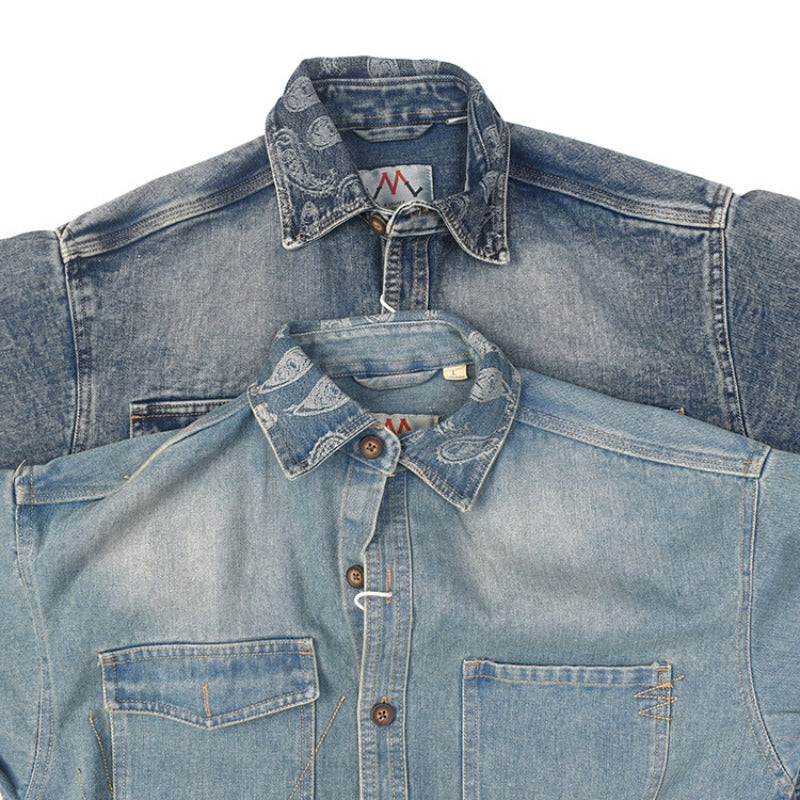 Herren Denim Hemdjacke Drune