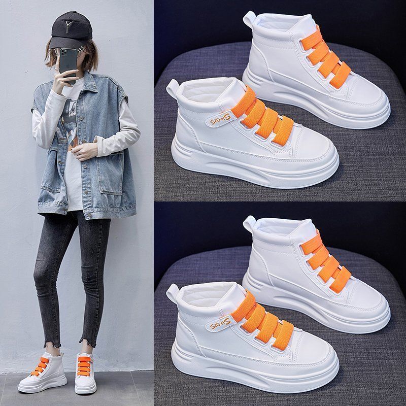 Damen High-Top Sneaker mit leichtem Design und verstellbaren Riemen Drune