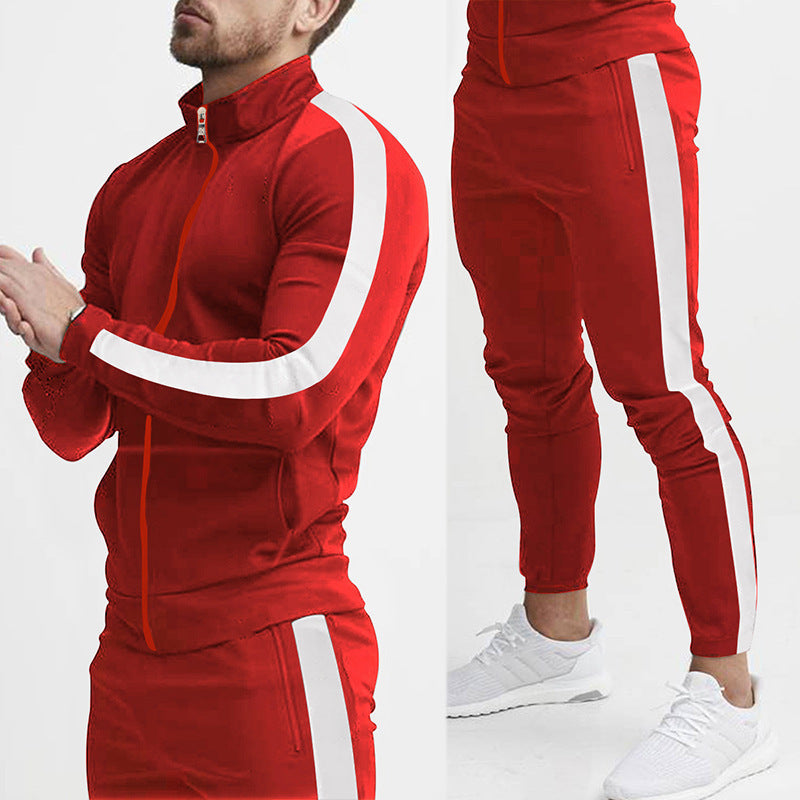 Herren Sportanzug mit praktischen Reißverschlusstaschen und atmungsaktivem Material Drune