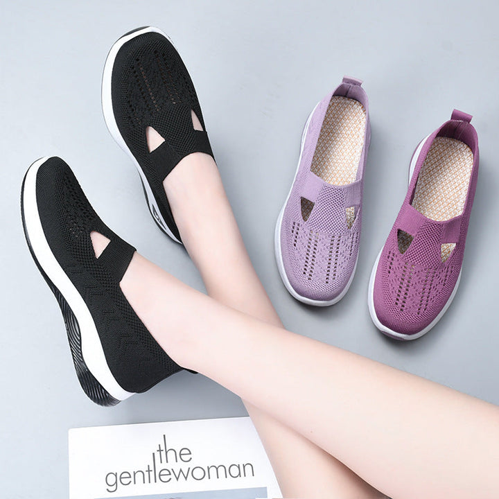 Damen Atmungsaktive Slip-On Sneakers mit elastischem Design Drune