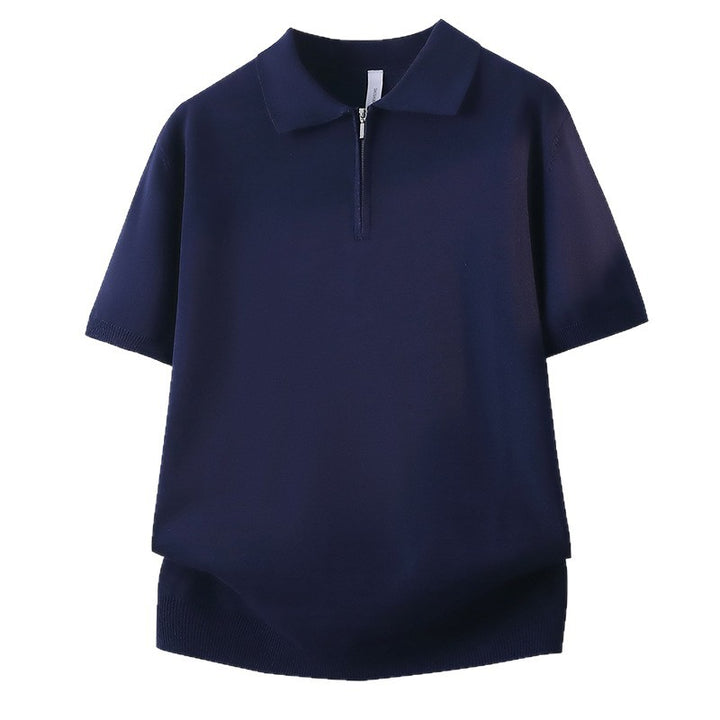 Damen Kurzarm Poloshirt mit Reißverschluss Drune