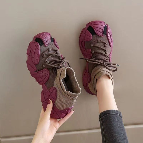 Damen bequeme Chunky Sneakers im modernen Design Drune