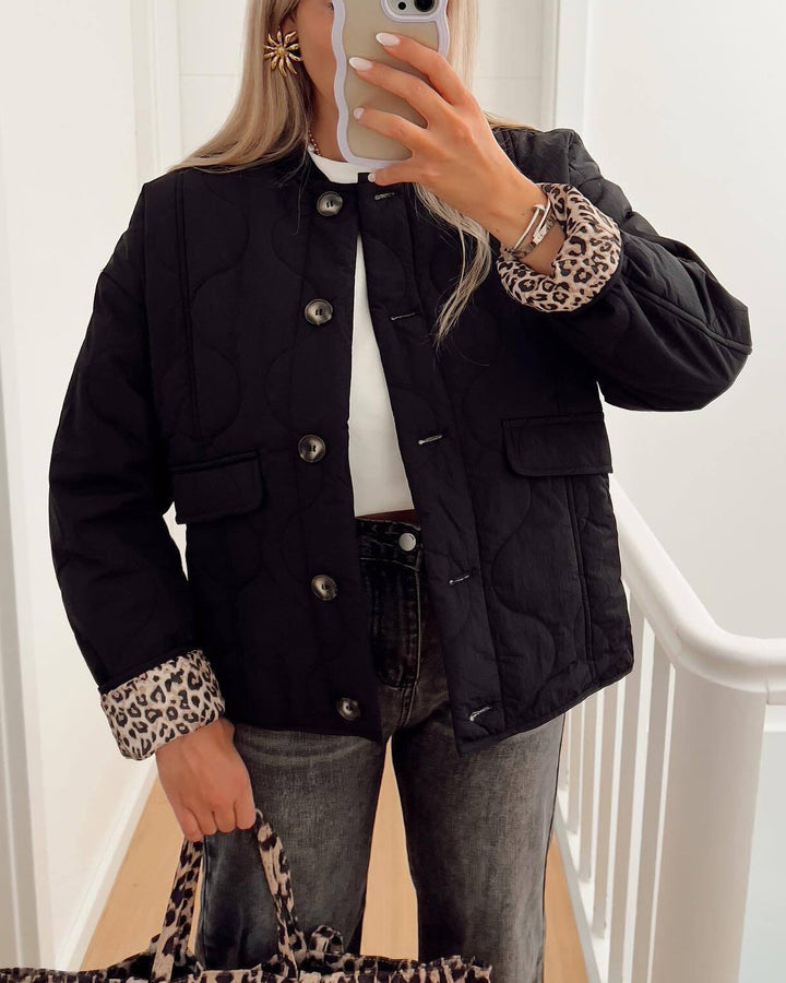 Drune | Gesteppte Knöpfe Gepolsterte Jacke