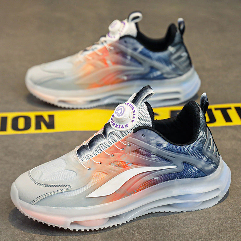 Unisex Transparente TPU-Sneaker mit sichtbarer Luftkammer und gradientem Mesh-Obermaterial Drune