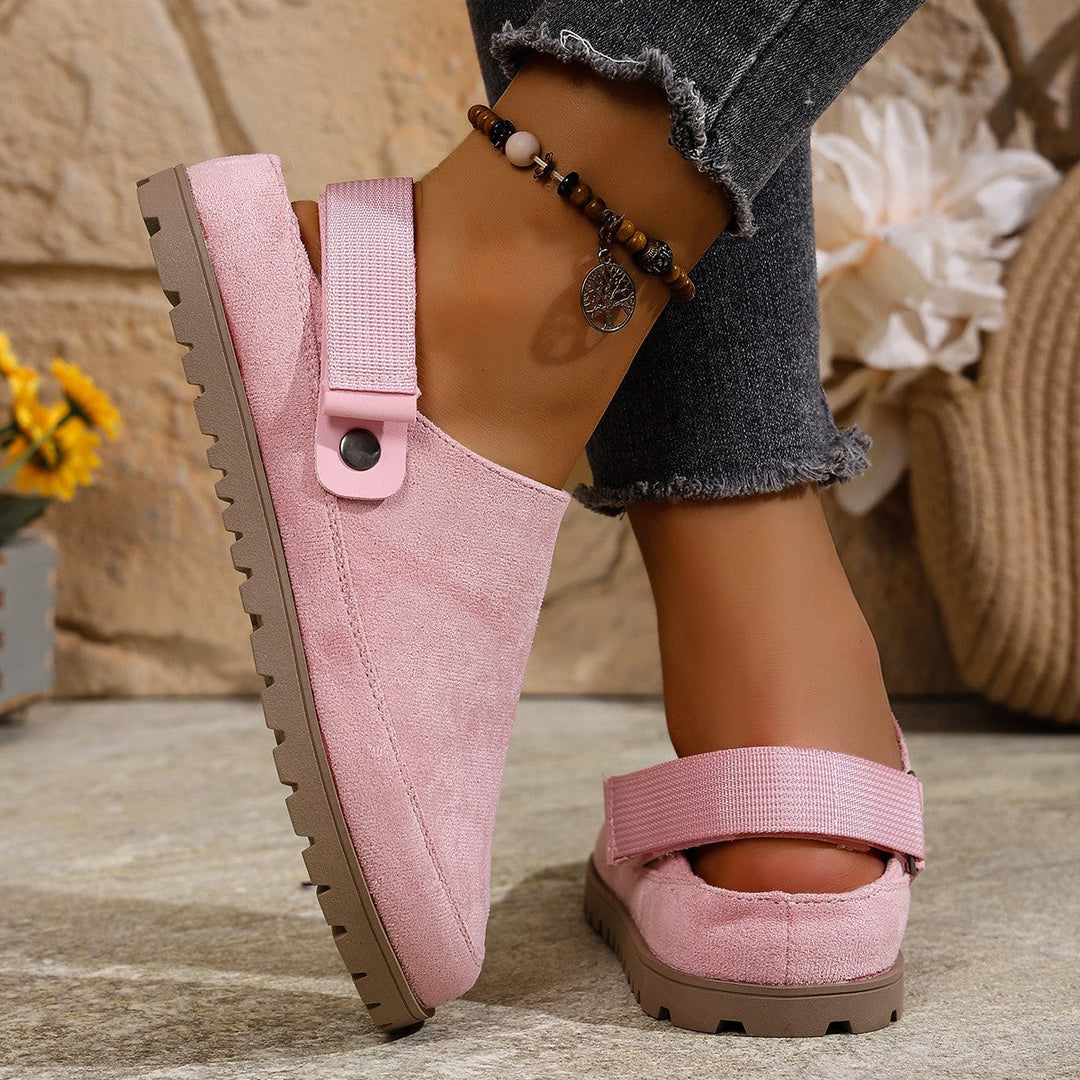 Damen Komfortable Clogs mit verstellbarem Riemen Drune