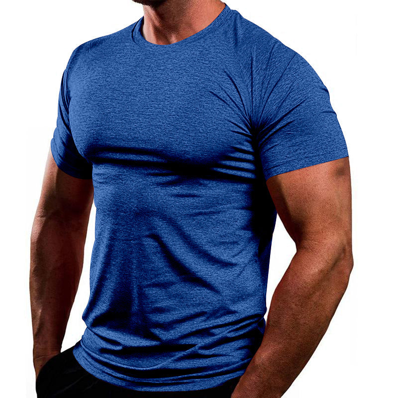 Herren Sportliches Basic T-Shirt aus atmungsaktiver Baumwolle Drune