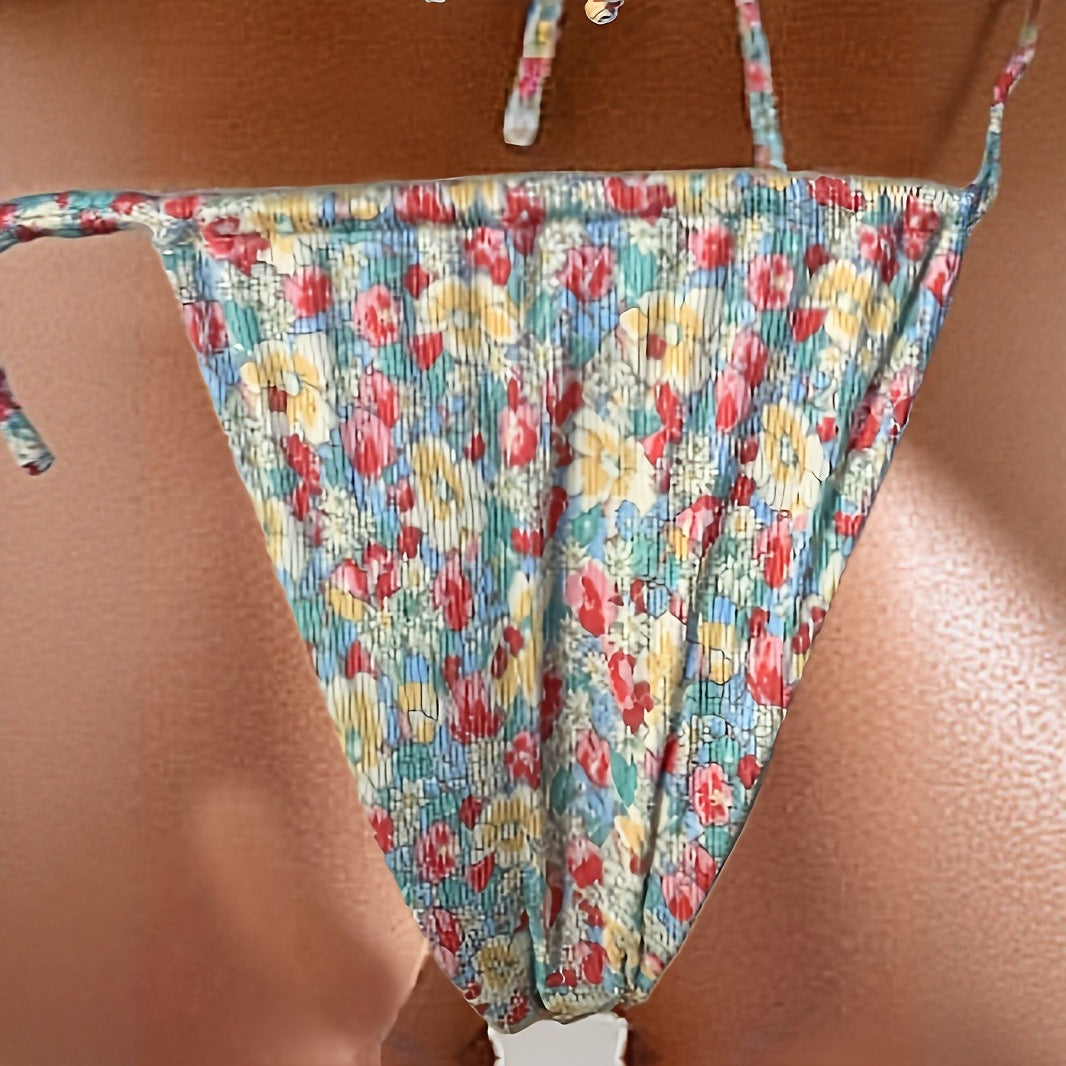 Damen Triangel-Bikini mit verstellbaren Bindebändern Drune