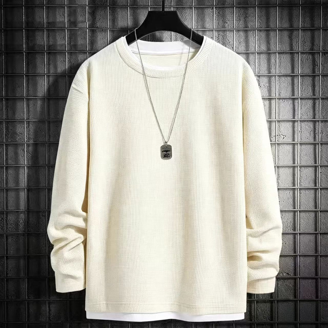 Herren Langarmshirt mit strukturiertem Design Drune