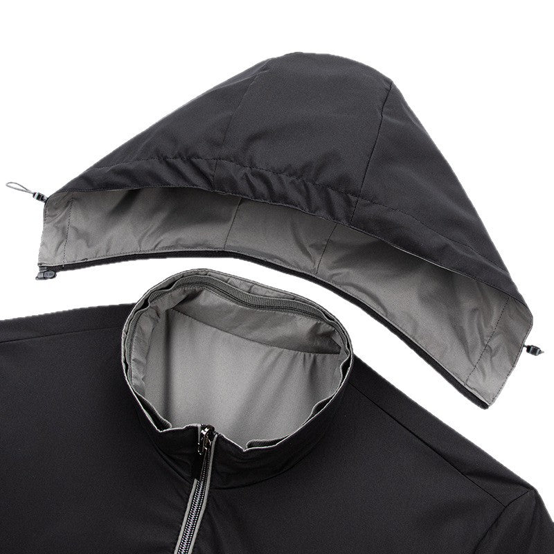 Herren Funktionsjacke mit hohem Kragen und praktischen Reißverschlusstaschen Drune