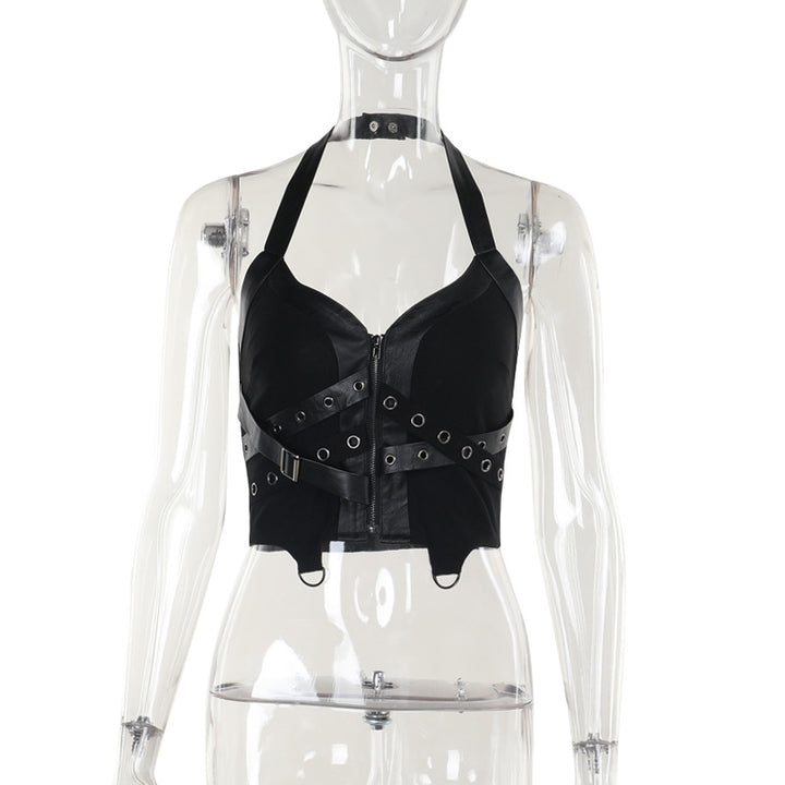 Damen figurbetonte Bluse mit Rüschendetails und Schnürung Drune