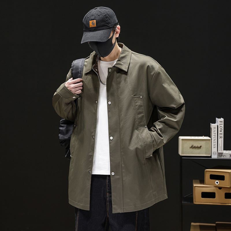 Herren Modische Utility-Jacke mit praktischen Taschen