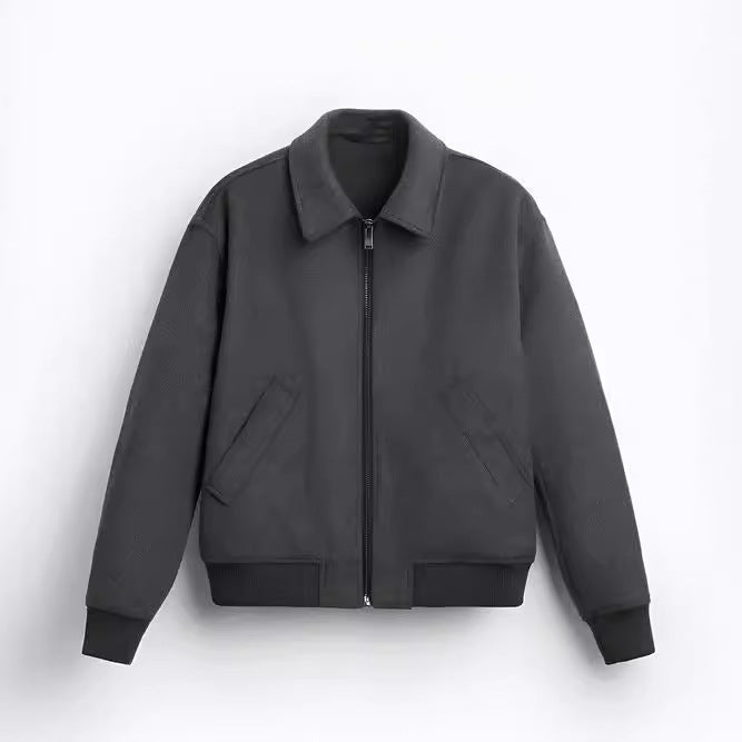 Damen Fleece-Bomberjacke mit praktischen Seitentaschen und modernem Schnitt Drune