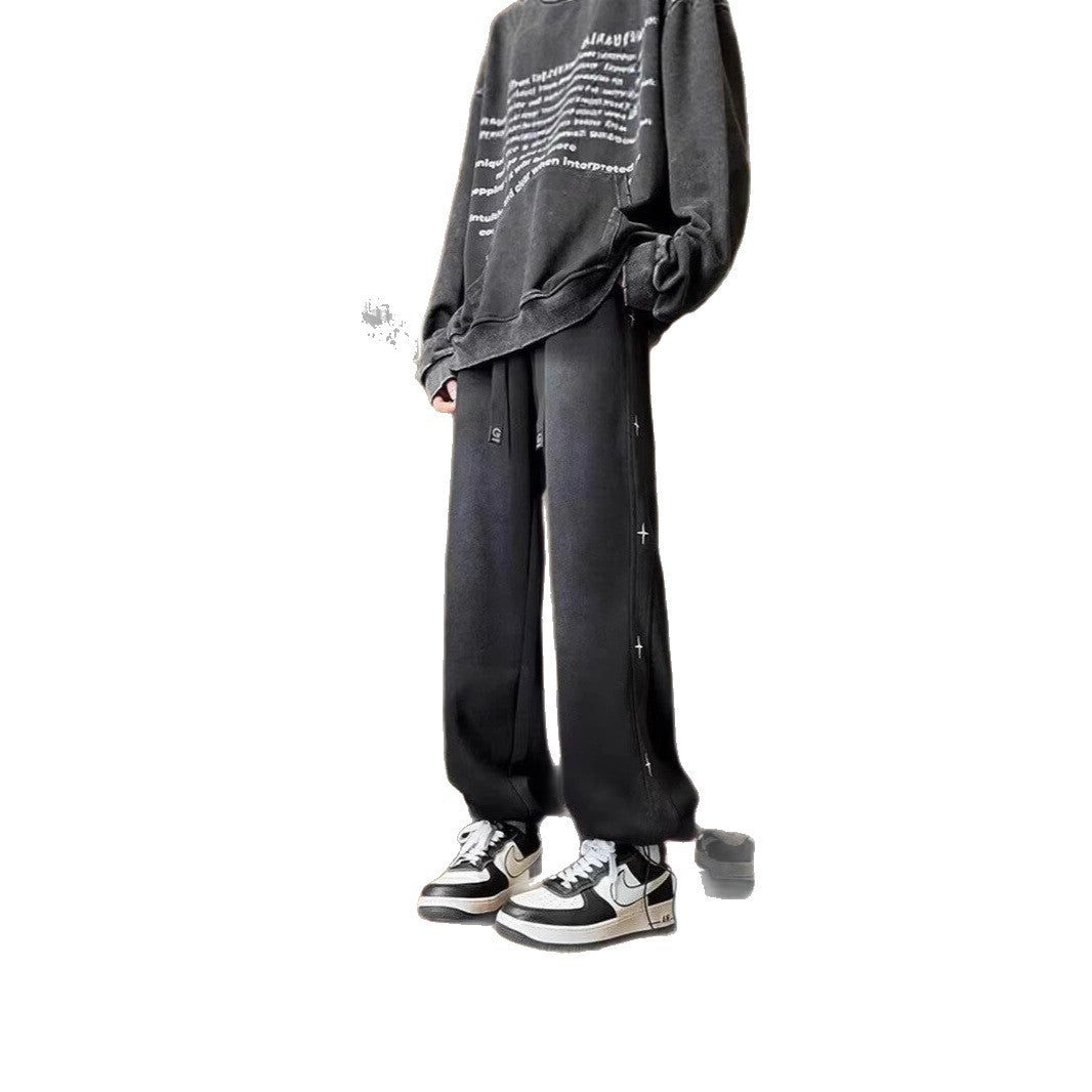 Damen Weitgeschnittene Jeanshose mit einzigartigem Design Drune