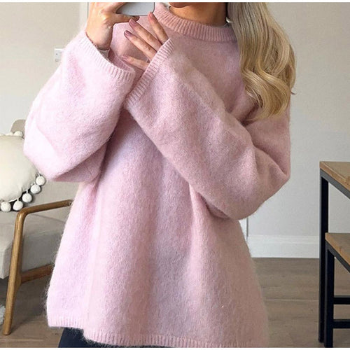 Damen Kuscheliger Oversized Pullover mit weitem Schnitt Drune