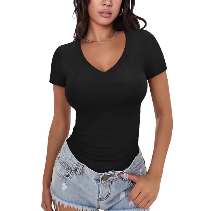 Damen Body mit tiefem V-Ausschnitt Drune