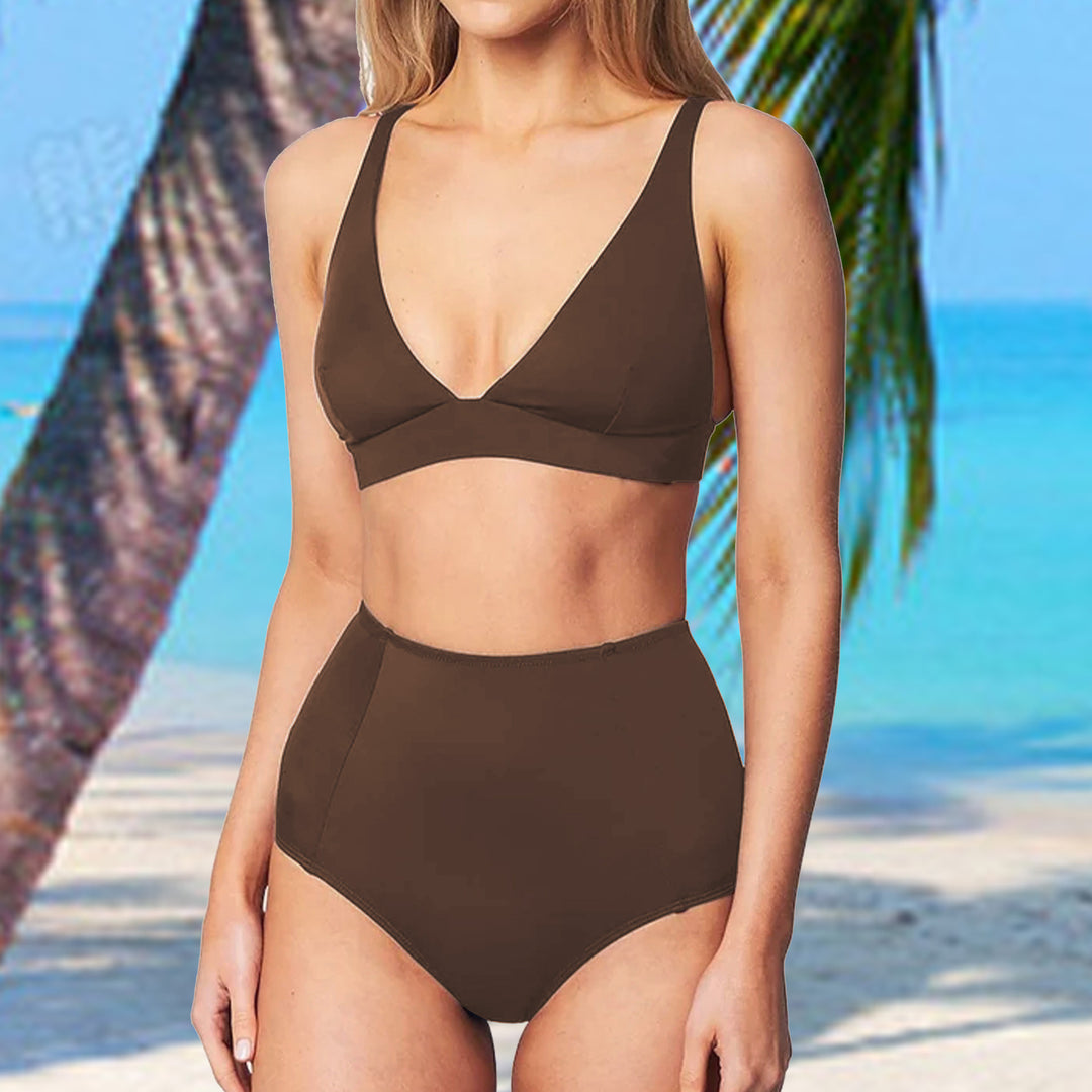 Damen Hochgeschnittener Bikini mit vorteilhaftem Schnitt Drune