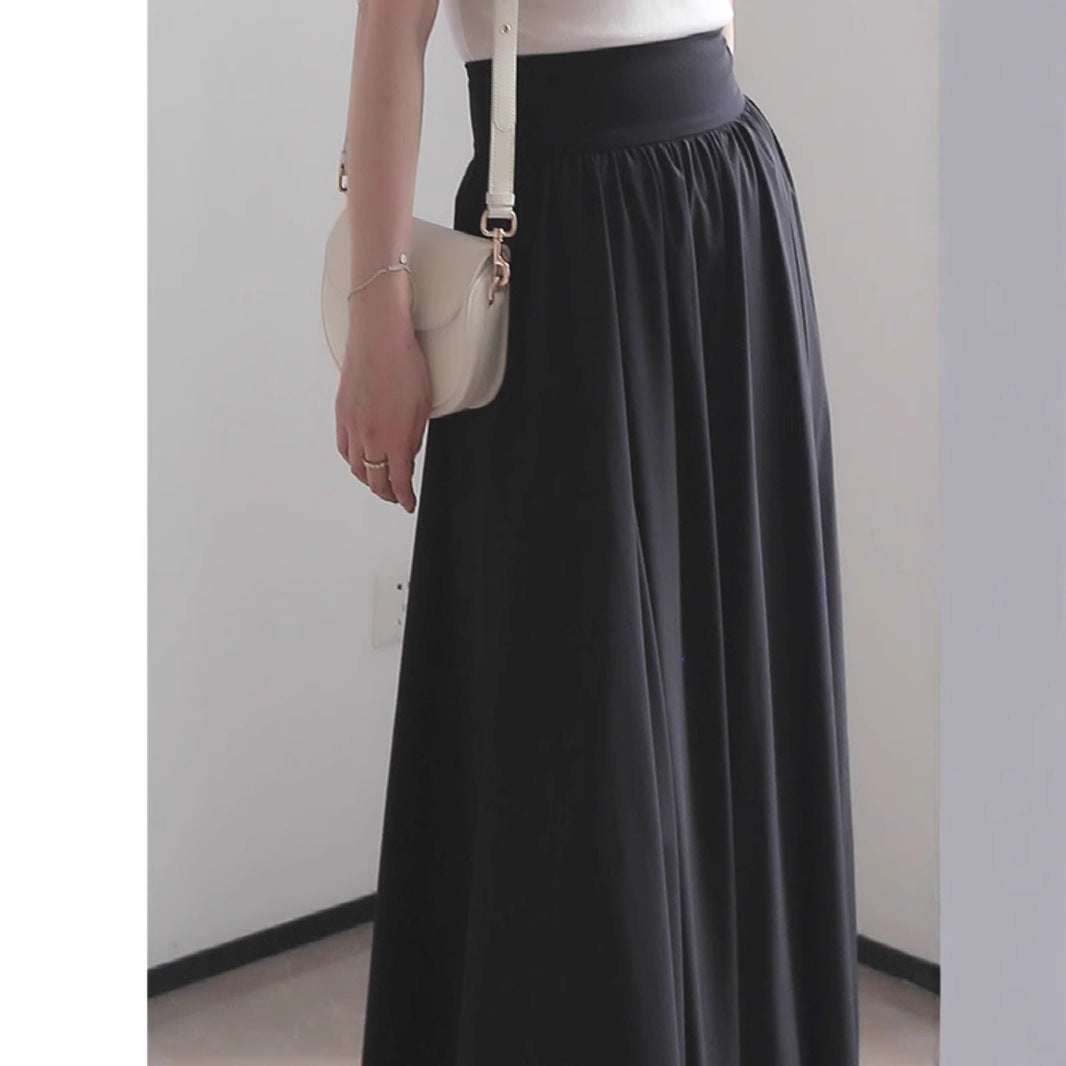 Damen Eleganter Maxi-Rock mit fließendem Schnitt Drune
