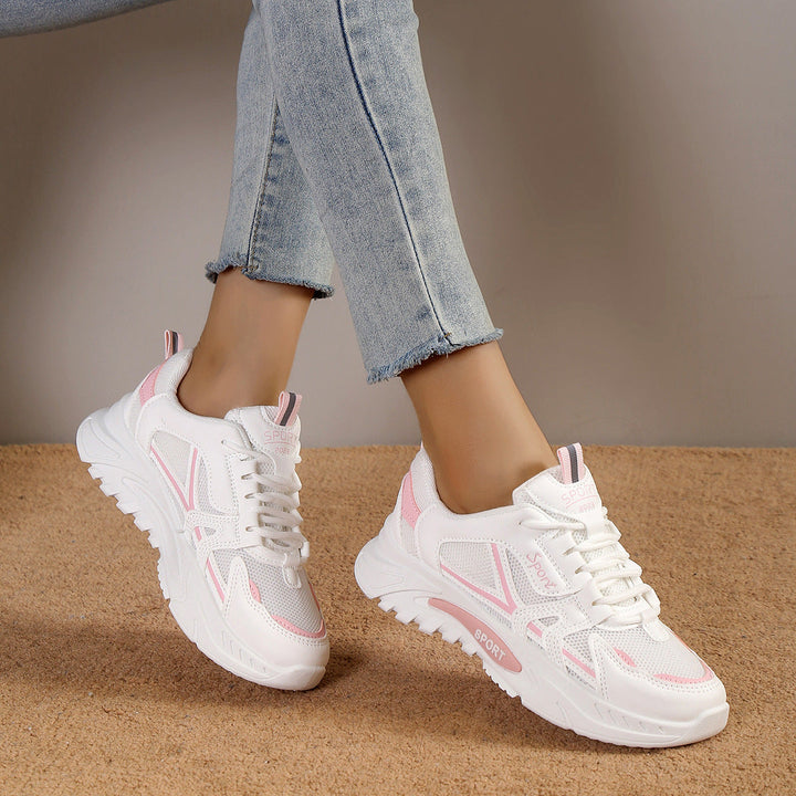 Damen Sportschuhe mit atmungsaktivem Mesh-Obermaterial und dämpfender Laufsohle Drune