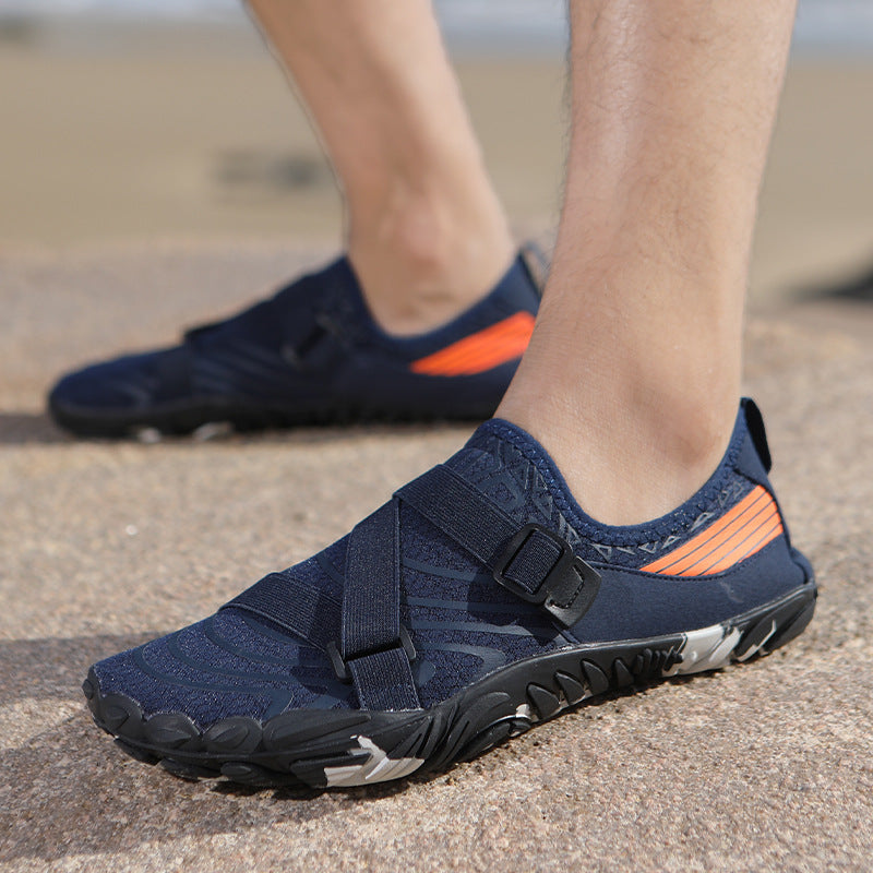 Damen Sportliche Aquafitness-Schuhe mit verstellbarem Gurt und rutschfester Sohle Drune