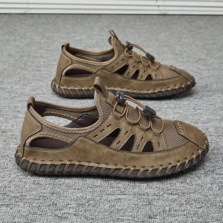 Herren Atmungsaktive Outdoor-Schnellschnürsandalen Drune