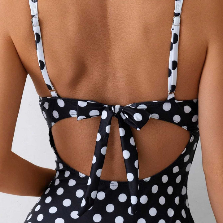Damen Hochwertiger Bademode mit Vintage-Punkte Drune