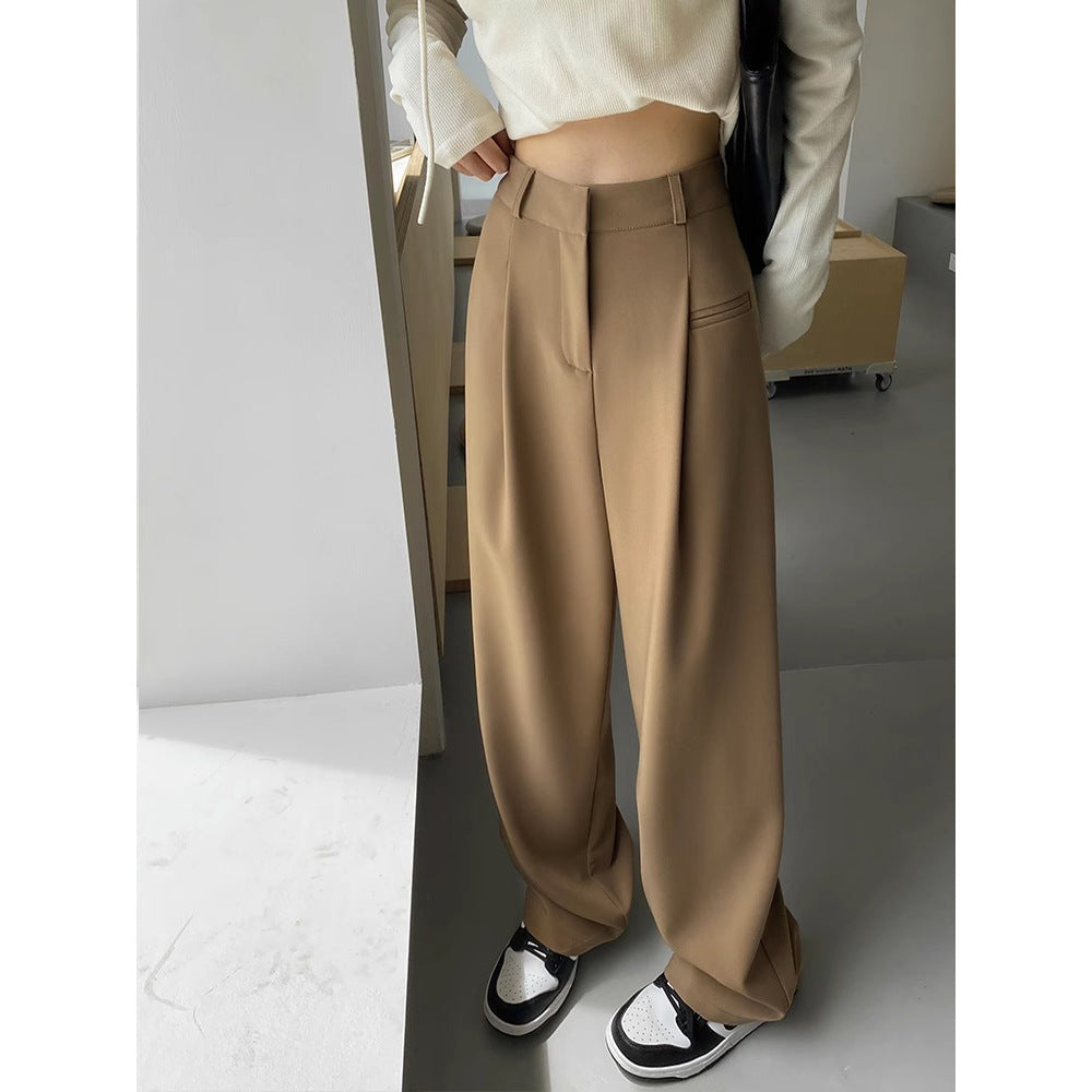 Damen Modische und bequeme Hochtaillierte Palazzo-Hose Drune