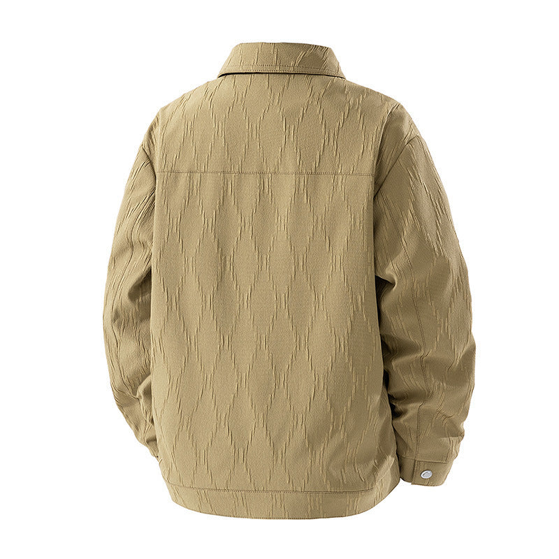Herren Modische Jacke mit strukturiertem Gewebe Drune