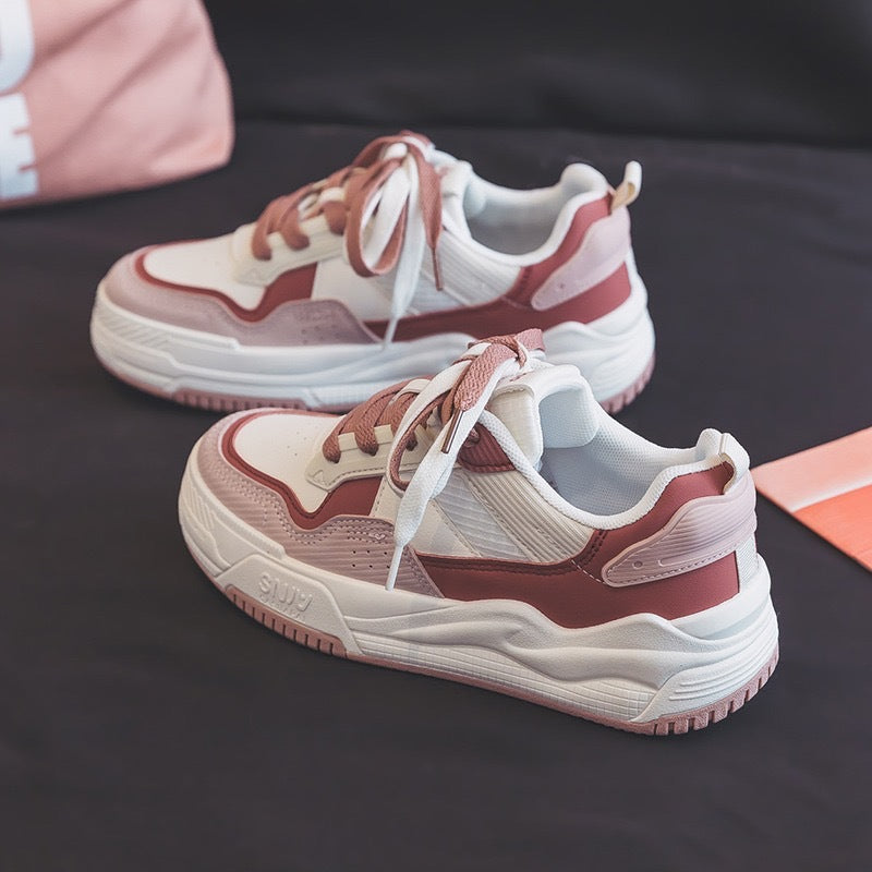Damen Modische Sneakers mit dämpfender Sohle und atmungsaktivem Obermaterial Drune
