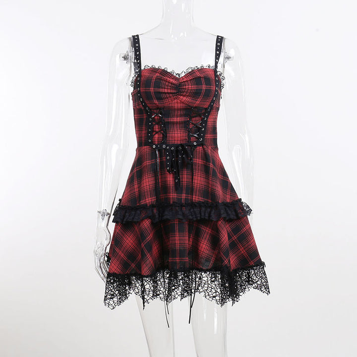 Damen figurbetonte Bluse mit Rüschendetails und Schnürung Drune