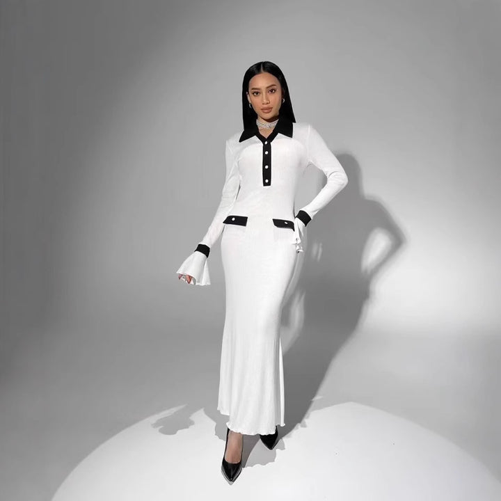 Damen Langarm-Kleid im eleganten Design Drune