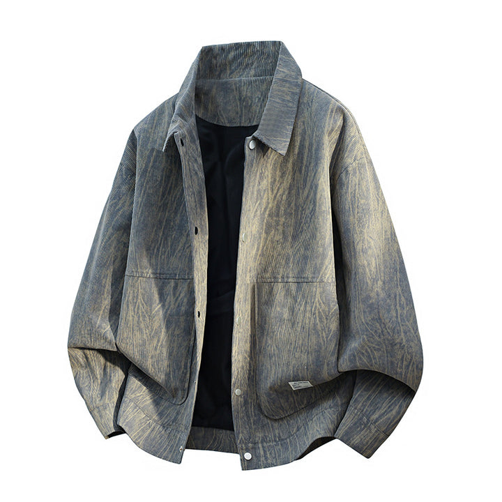 Herren Modische Übergangsjacke mit hohem Kragen Drune