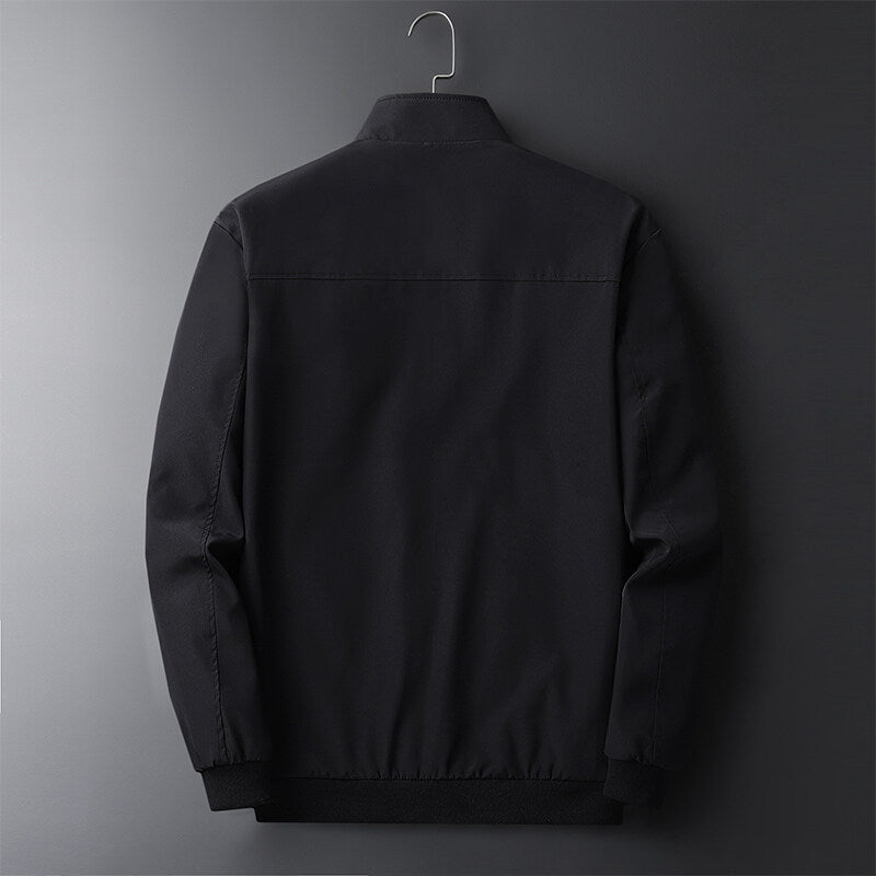 Herren Leichter wind- und wasserabweisender Zip-Blouson mit Stehkragen und Reißverschlusstaschen Drune