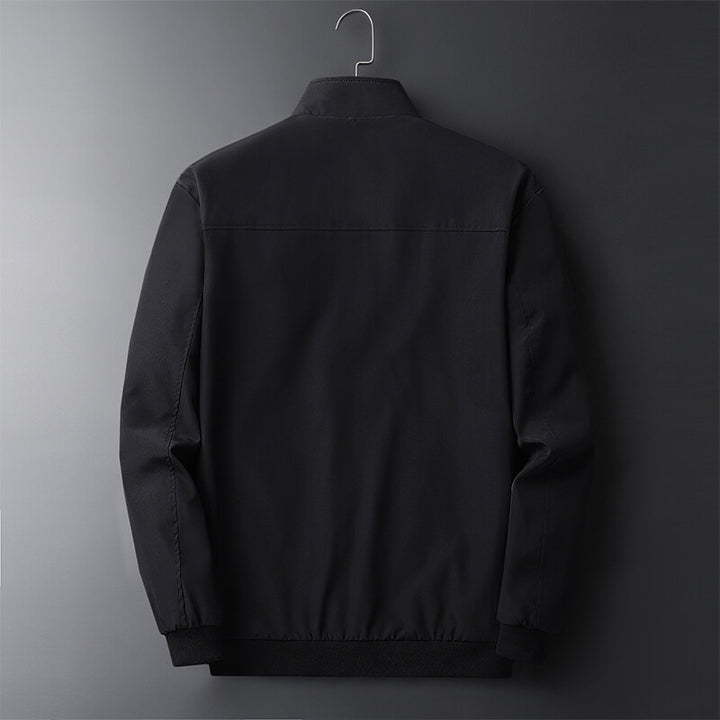 Herren Leichter wind- und wasserabweisender Zip-Blouson mit Stehkragen und Reißverschlusstaschen Drune