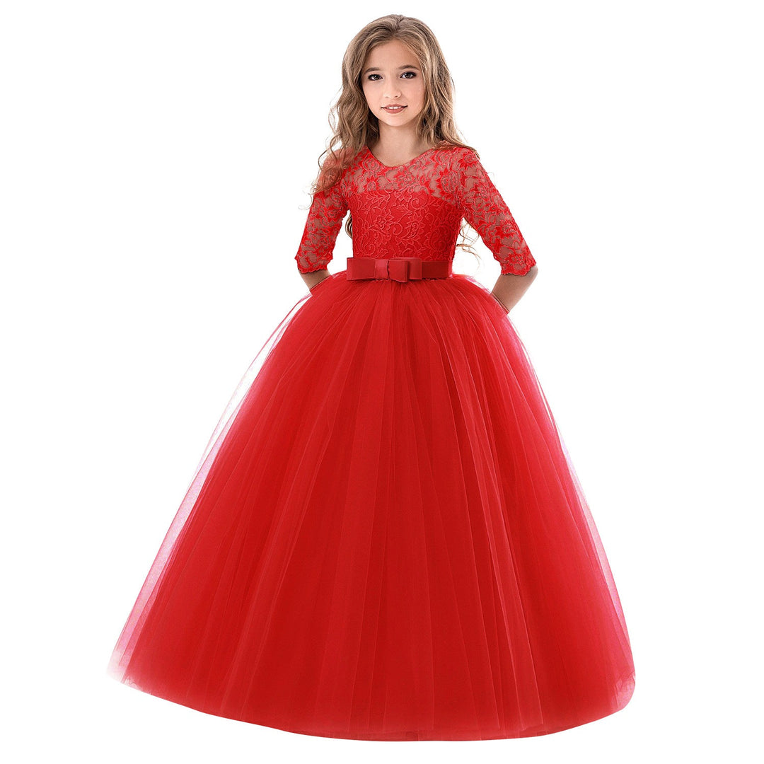 Damen Prinzessinnenkleid mit Spitzenoberteil und Tüllrock Drune