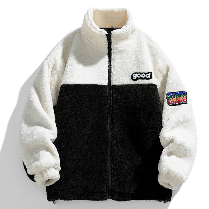Herren Gemütliche Fleecejacke mit Kapuze Drune