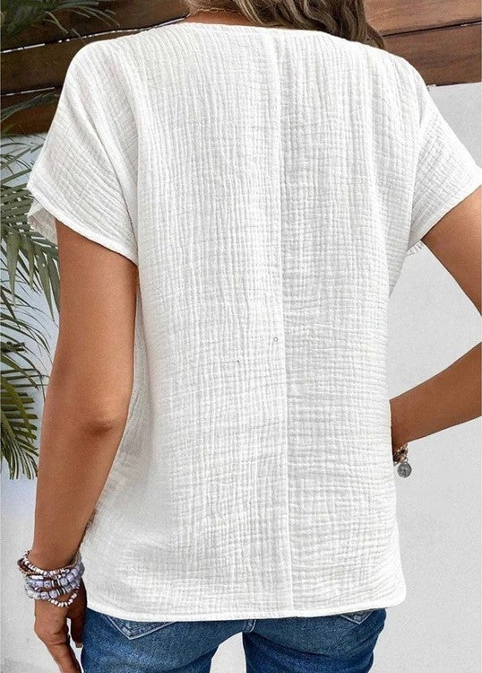 Drune | Elegante und Stilvolle Button-Down-Bluse mit Kragen