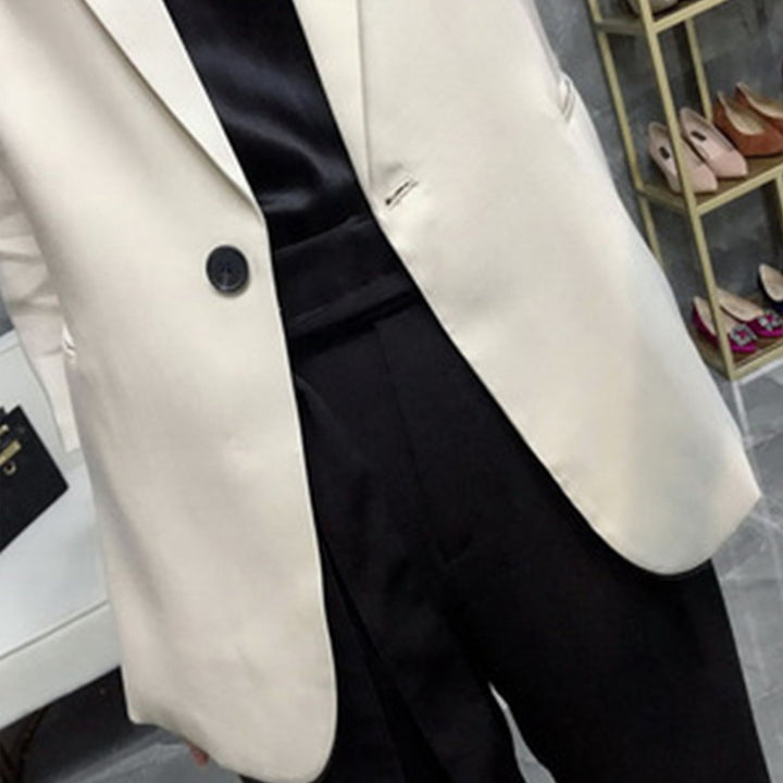 Damen Eleganter Blazer mit schmalem Schnitt Drune