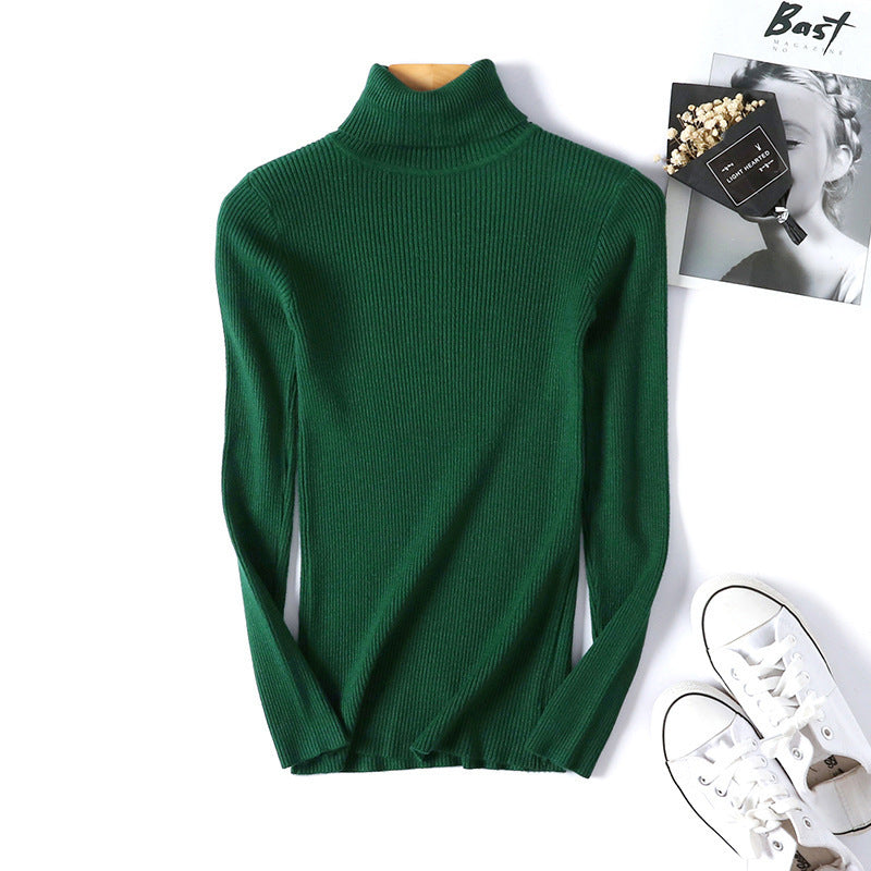 Damen Rollkragenpullover im feinen Rippenstrick Drune