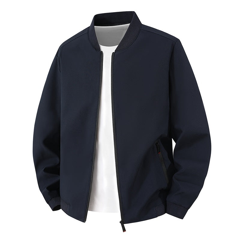Herren Leichte Bikerjacke mit Stehkragen Drune