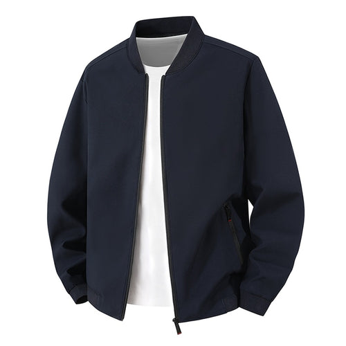 Herren Leichte Bikerjacke mit Stehkragen Drune