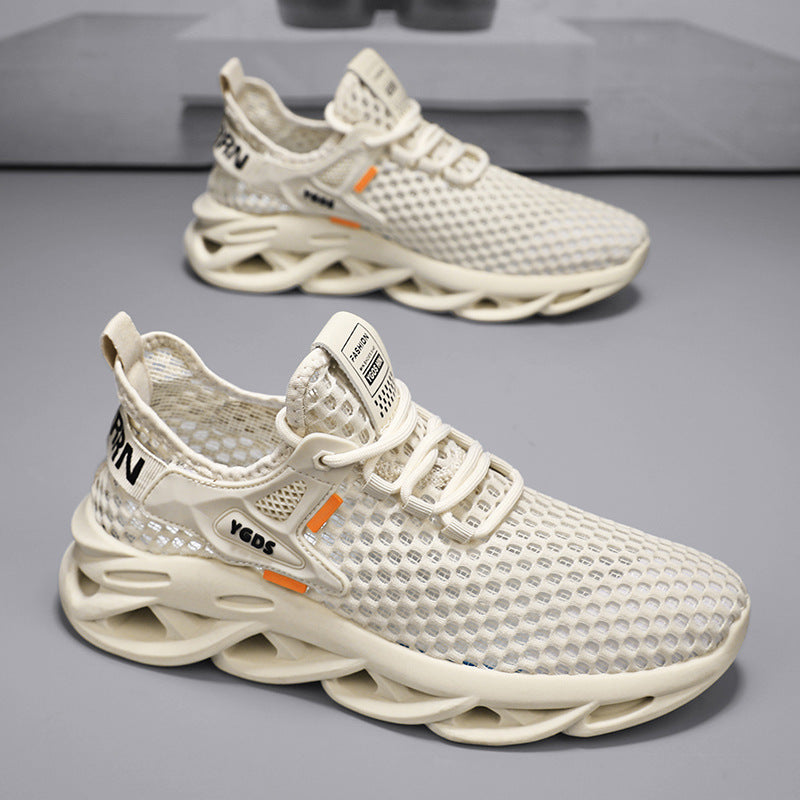 Herren Atmungsaktiver Knit-Sneaker mit elastischem Einstieg und skulpturaler Hohlkammer-Sohle Drune