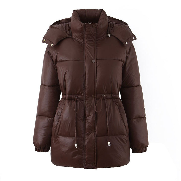 Damen Modische Kapuzenjacke mit Taillenzug
