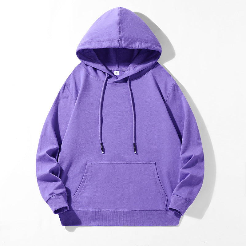 Unisex Oversize Kapuzenpullover aus schwerem Baumwollfleece mit Kängurutasche und verstellbarem Tunnelzug Drune