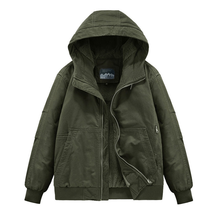 Herren Technische Bomberjacke mit Kapuze Drune